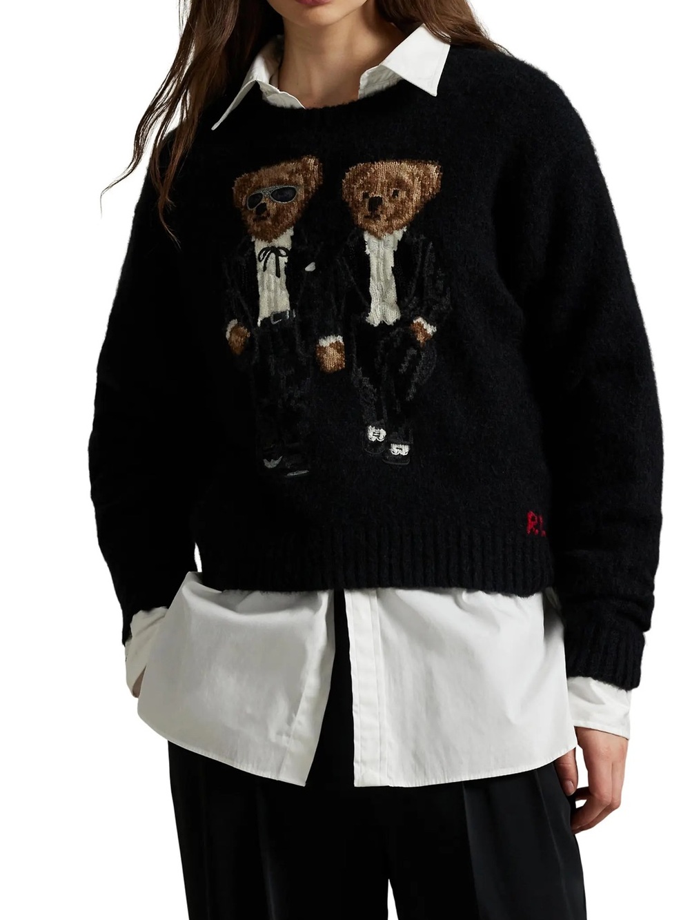 The Ralph & Ricky Tuxedo Bear Sweater - Picture 4 of 8